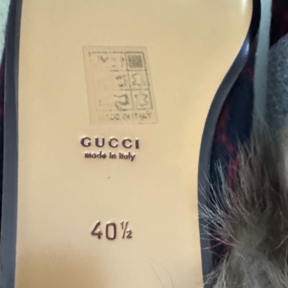 GUCCI Princetown Genuine Shearling Mules EUR 40.5 US 9.5 - Picture 5 of 9